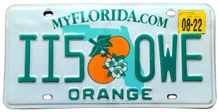 Florida 2022 - tablica z USA