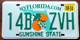 Florida 2024 - tablica z USA