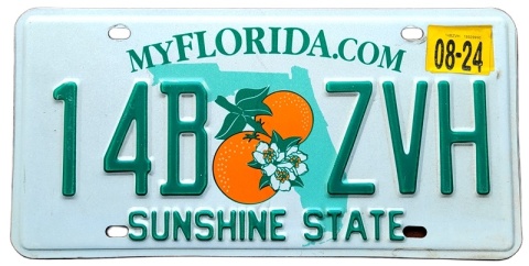 Florida 2024 - tablica z USA