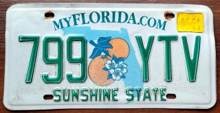 Florida 2021 - tablica z USA