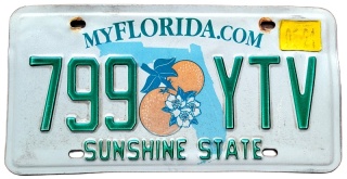 Florida 2021 - tablica z USA