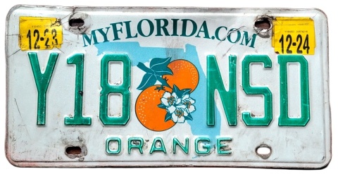 Florida 2024 - tablica z USA