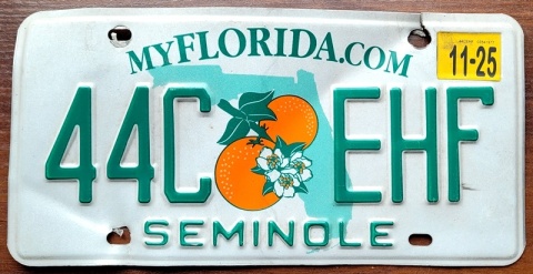 Florida 2025 - tablica z USA