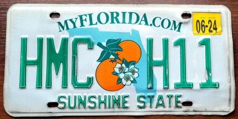 Florida 2024 - tablica z USA