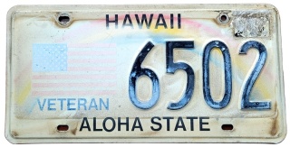 Hawaii - Veteran - tablica z USA