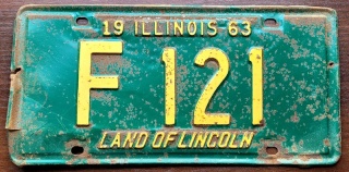 Illinois 1996 - tablica z USA