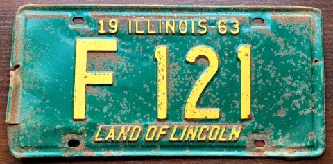 Illinois 1996 - tablica z USA