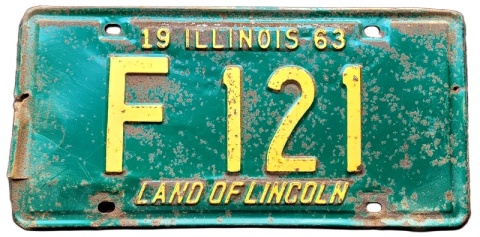 Illinois 1996 - tablica z USA