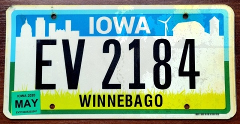 Iowa 2020 - tablica z USA