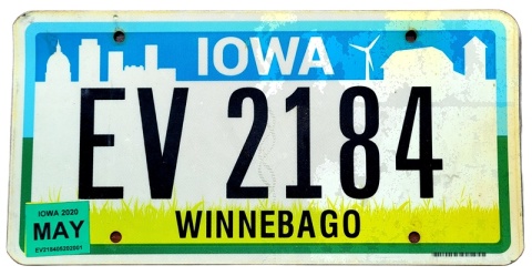 Iowa 2020 - tablica z USA