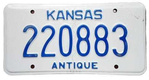 Kansas - Antiqe Vehicle