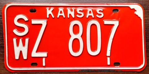 Kansas - tablica z USA
