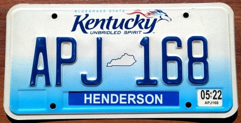 Kentucky 2022 - tablica z USA