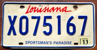 Louisiana 2011 - tablica z USA