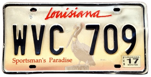 Louisiana 2017 - tablica z USA