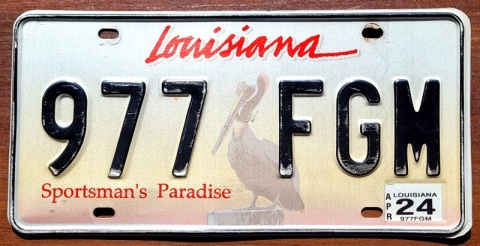 Louisiana 2024 - tablica z USA
