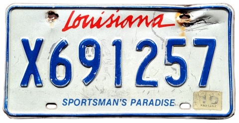 Louisiana - tablica z USA