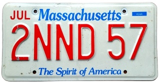 Massachusetts - tablica z USA