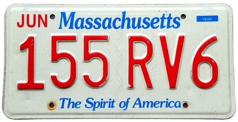 Massachusetts - tablica z USA