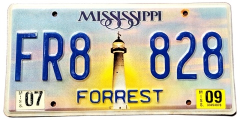 Mississippi 2009 - tablica z USA
