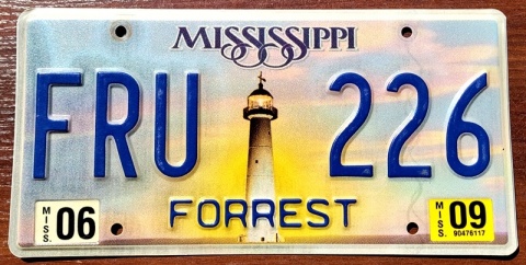 Mississippi 2009 - tablica z USA