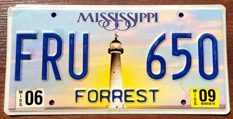 Mississippi 2009 - tablica z USA