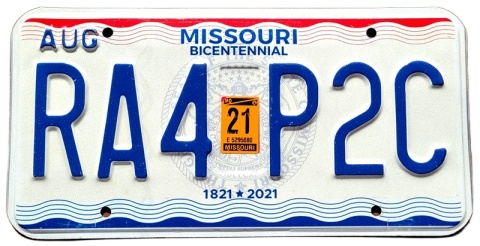 Missouri 2021 - tablica USA