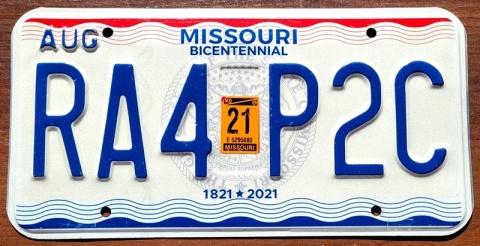 Missouri 2021 - tablica USA
