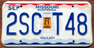 Missouri 2021 - tablica USA