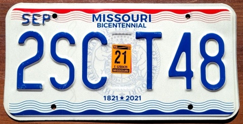 Missouri 2021 - tablica USA