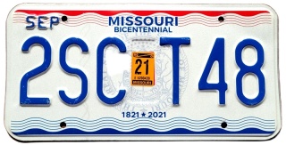 Missouri 2021 - tablica USA