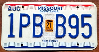 Missouri 2021 - tablica USA