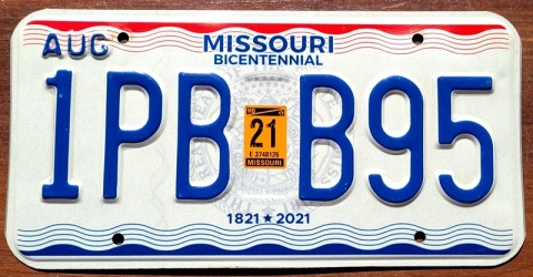 Missouri 2021 - tablica USA