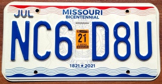 Missouri 2021 - tablica USA