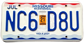 Missouri 2021 - tablica USA