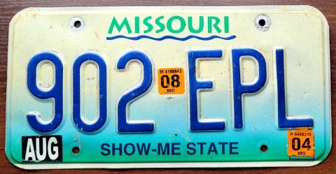 Missouri 2004- tablica z USA