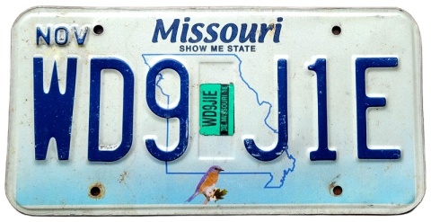 Missouri 2018 - tablica z USA