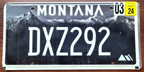 Montana 2024 - tablica z USA