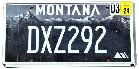 Montana 2024 - tablica z USA