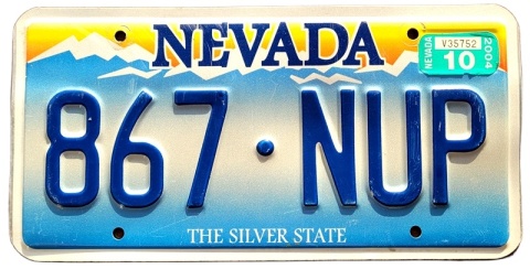 Nevada 2004 - tablica z USA