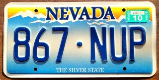 Nevada 2004 - tablica z USA