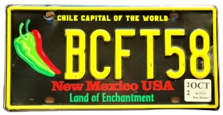 New Mexico 2022 - tablica z USA