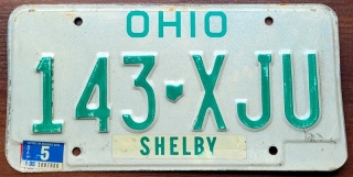 Ohio 1991 - tablica z USA