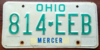 Ohio - tablica z USA