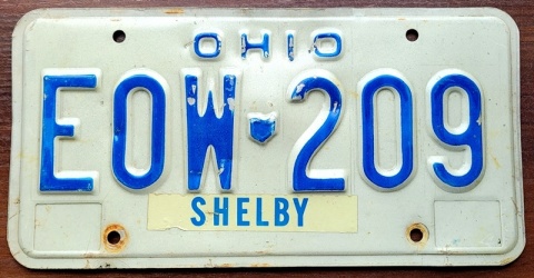 Ohio - tablica z USA