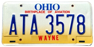 Ohio - tablica z USA