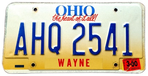 Ohio 2000 - tablica z USA