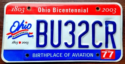 Ohio - tablica z USA