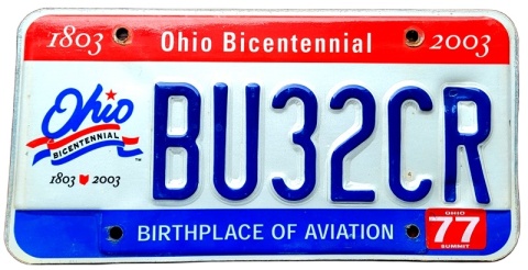 Ohio - tablica z USA