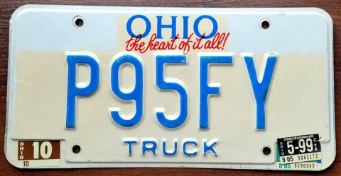 Ohio 1999 - tablica z USA